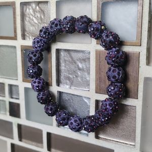 Beautiful Irredesent Bracelet -purple